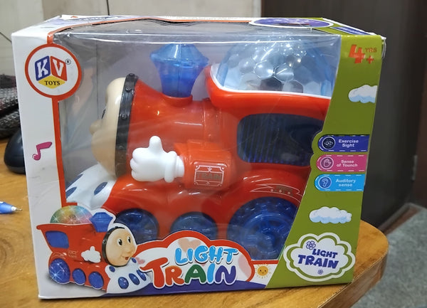 AM2929 Light Train 388-4 Musical Engine Toy Train with Light and Sound Light Funny Musical Toy for Kids Multicolour