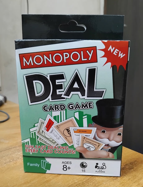 AM2902 Monopoly Deal Card Game 5215 8 years 108 Deal Cards and instructions