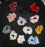 AM1197 Stone Scrunchies Silvermerc Designs Set Of 1 Pearl Hair Scrunchies Multicolour Pack Of 1