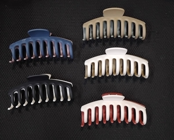 AM1208 Hair Claw With Hair Clutcher Clips for Women MultiColour Pack Of 1 Pcs