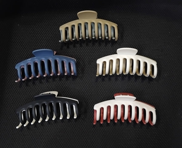 AM1208 Hair Claw With Hair Clutcher Clips for Women MultiColour Pack Of 1 Pcs