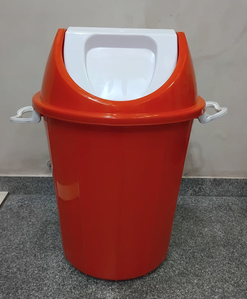 3092 Shital Vergin Swing Dustbin Large Size Lid Garbage Waste 40 Litres Strong & Durable Trash Bin with Handle Multicolour 1 Pcs