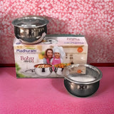 AM2947 Madhuram Prime Quality Baby Handi Stainless Steel 2 Pcs Set