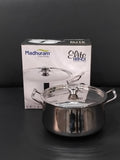 AM2950 Madhuram Prime Quality 2000ml Big Elite Handi 20Cm Stainless Steel 1 Pcs