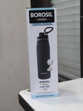 AM2982 Borosil Hydra GoSports 900 ml Stainless Steel Wate Bottle | Double Wall Vacuum Insulated Flask, Black