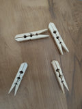 AM3130 Bamboo Cloth Pegs, 7.1x1.3cm Wooden Clips