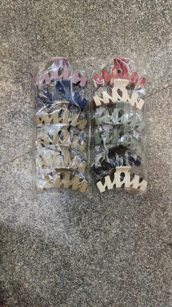 AM1208 Hair Claw With Hair Clutcher Clips for Women MultiColour Pack Of 1 Pcs