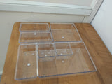 AM3229 Transparent Plastic Drawer organizer 7 Piece