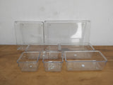 AM3229 Transparent Plastic Multi Purpose Desk Drawer Storage Makeup organizer 7 Piece