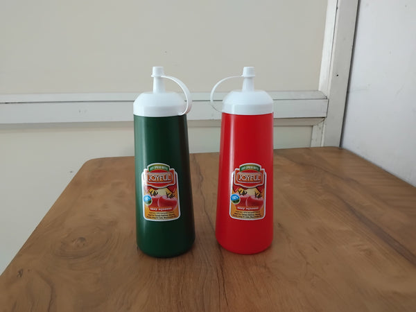 AM3282 Joyful Ketchup Tomatina bottles Color & Availablity As Per Stock Plastic Set Of 2 Piece