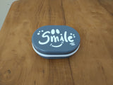 AM3268 Smile Soap Case for Bathroom Color, Design Availablity as per Stock Soap Storage Container Household Soap Dish with Cover 1 Piece