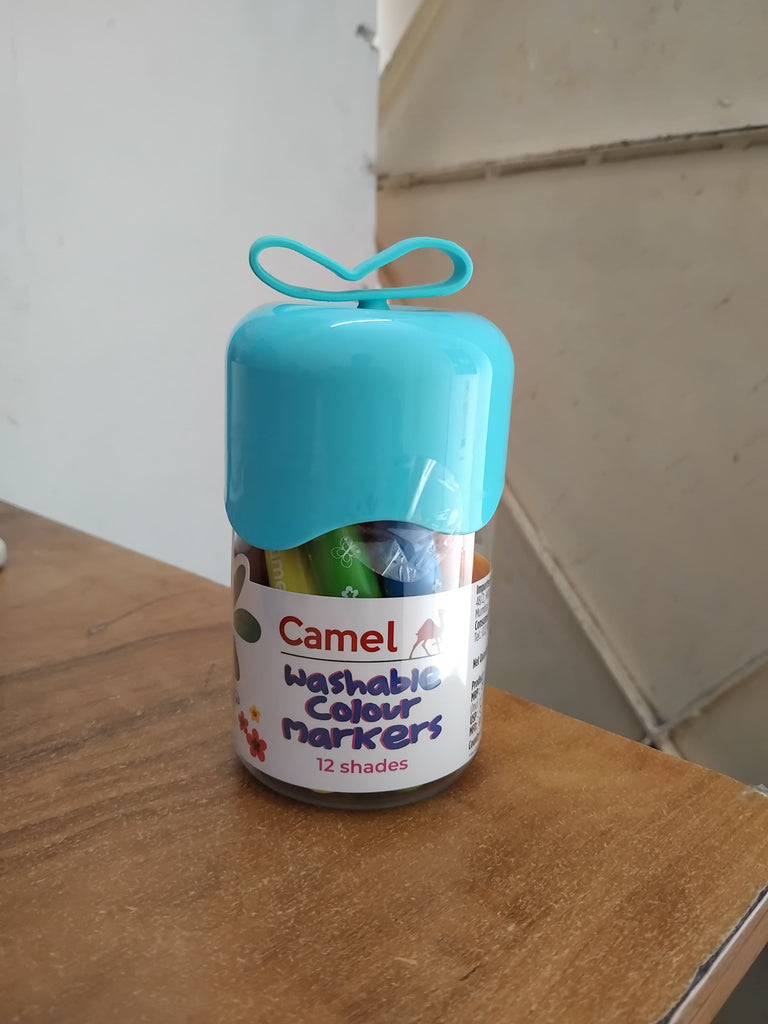 AM3302 Camel Washable Colour Markers 12 Shades – Amd-Deodap