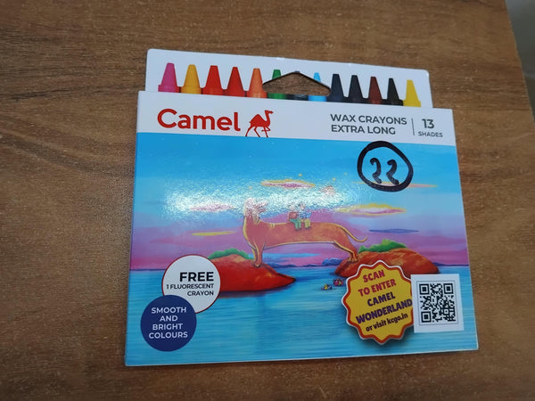 AM3310 Camel Wax Crayons Extra Long 13 shades