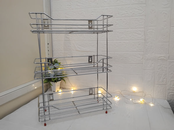 AM3358 Stainless Stee Kitchen Rack 3 Layer Multipurpose Storage Organizer