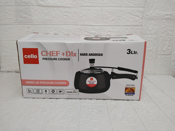 AM3397 Cello Chef Delux Aluminium Pressure Cooker 3 Ltr