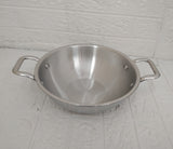 AM3423 Afinito Triply Stainless Steel Kadai with Lid 24cm