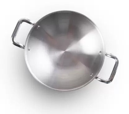 AM3425 Afinito Triply Stainless Steel Kadai with Lid 28cm