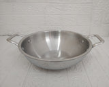 AM3425 Afinito Triply Stainless Steel Kadai with Lid 28cm