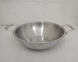 AM3424 Afinito Triply Stainless Steel Kadai with Lid 26cm