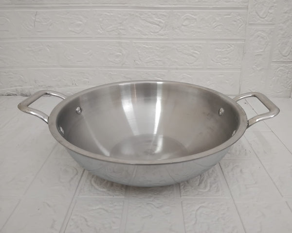 AM3424 Afinito Triply Stainless Steel Kadai with Lid 26cm