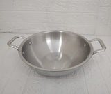 AM3424 Afinito Triply Stainless Steel Kadai with Lid 26cm