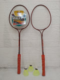 AM3526 Badminton Racket Set 555 of 2Pcs & 3Pcs Shuttles Cock & Carry bag