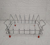 AM3522 SS Plate Stand With Handle No.6 Kitchen Rack Organizer for Home