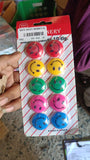 AM2706 s3010 30mm Mix colour smiley magnet (10pcs)