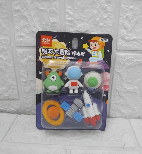 AM3588 Universe Eraser AS206 Space Eraser 6 Pcs Set