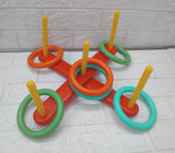 AM3590 Ring Toss Game Indoor Outdoor Fun Ring Game 13 Pcs Activity for Kids