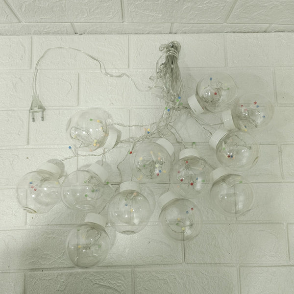 Di0072 12 Ball String LED Lights with Flashing Modes Decoration 6x6 (Multicolour)