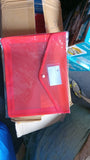 AM2154 Transparent Document Holder with Snap Button Closure,Project Envelope Folder,A4 Letter Size