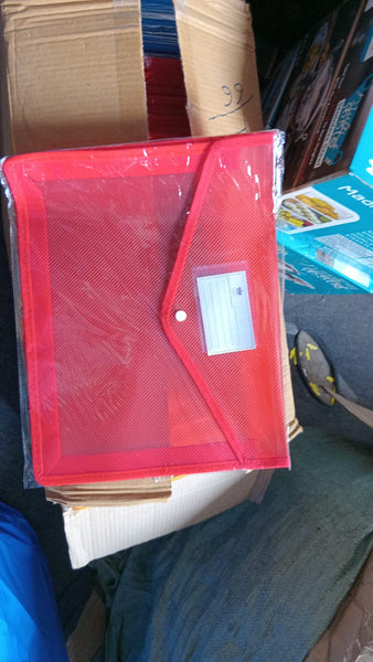 AM2154 Transparent Document Holder with Snap Button Closure,Project Envelope Folder,A4 Letter Size