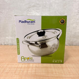 AM3339 Madhuram Prime Quality Apple Handi 1500ml SS 18cm With Handle