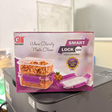 AM2265 Smart Lock Airtight Food Storage Containers, 500 ml each, Pack of 2