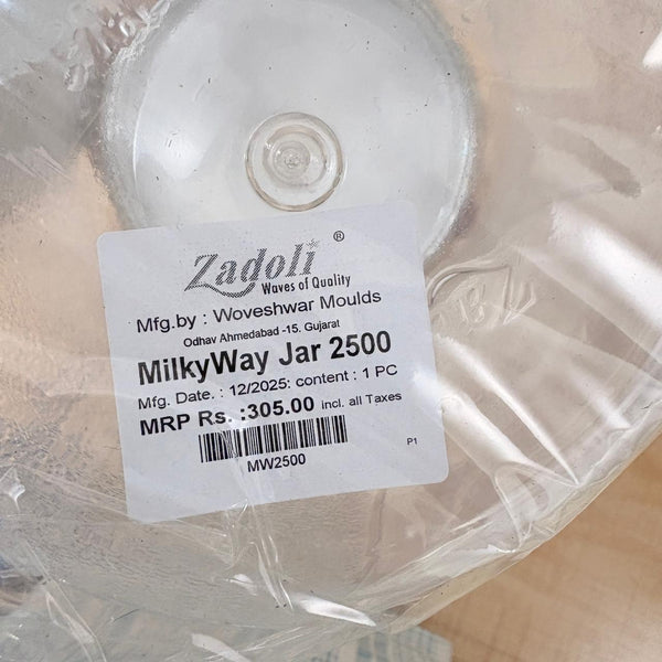 3688 Milky Way Pet Transperant Jar 2500 Ml