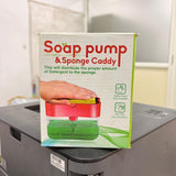 1264 Dish Soap Dispenser and Sponge Holder for Kitchen Sink