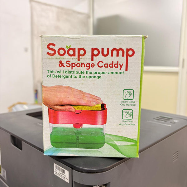 1264 Dish Soap Dispenser and Sponge Holder for Kitchen Sink