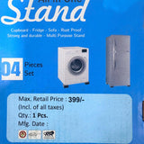1124 Premium Multipurpose Heavy Duty Cupboard/Refrigerator/Sofa Base Stand - Set of 4 Pcs