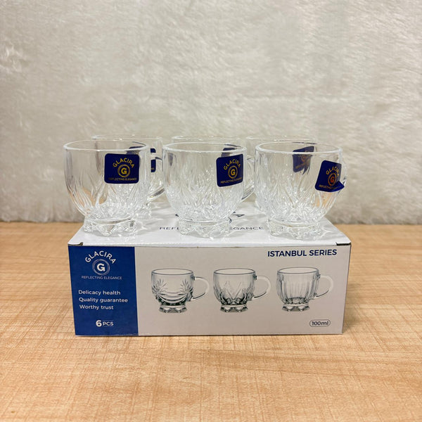 AM5978 Glass Tea Cups – 94 ml – Set of 6