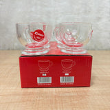 AM5380 Shine Max 6pc 80ml Coffee or Tea Cup Round Set Made of Glass