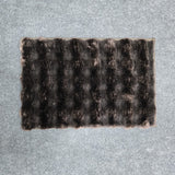 AM7080 Mix Pattern Bubble Print Soft Rippled Faux Fur Accent Doormate - 16x24in