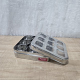 AM7066 Rishabh Mercure 13 Steel Masala Box with 9 Compartments & See-Through Lid
