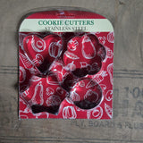 0827 Cookie Cutter Stainless Steel Cookie Cutter with Shape Heart Round Star and Flower (4 Pieces)