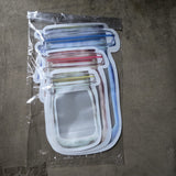 0855 Plastics Transparent Jar Shaped Stand-up Pouch With Zipper