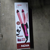 0385 2 in 1 Hair Straightener and Curler Machine For Women - Curl & Straight Hair Iron