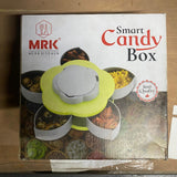 0634 Plastic Smart Candy Box Serving Rotating Tray Spice Storage
