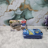 AM3647 Rishabh Milano Steel Lunch Box With Spoon 2 containers