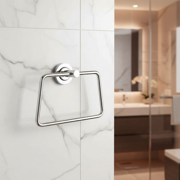 AM7470 Modern APPLE Chrome Wall-Mounted Towel Ring