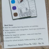 AM6725 12-Page Watercolor Painting Book + Brush